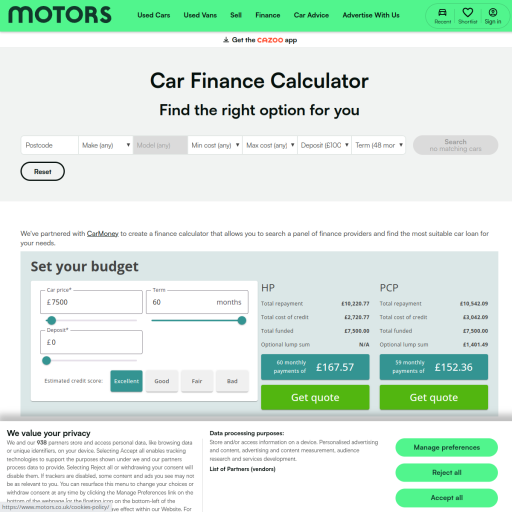 Motors.co.uk Finance